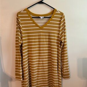 Lularoe Emily swing dress with pockets.